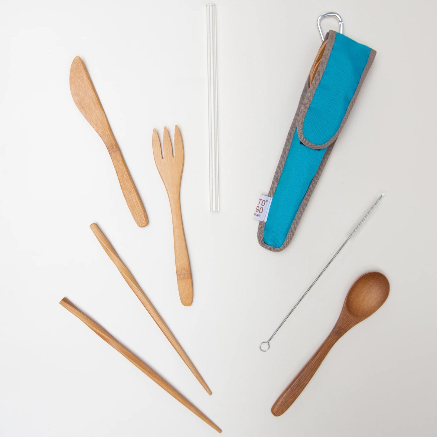 Classic Utensil Set with Glass Straw - Limited Edition