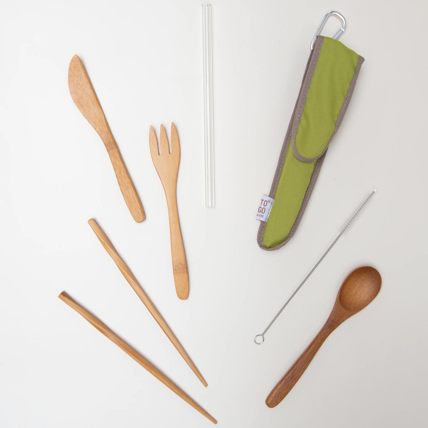 Classic Utensil Set with Glass Straw - Limited Edition
