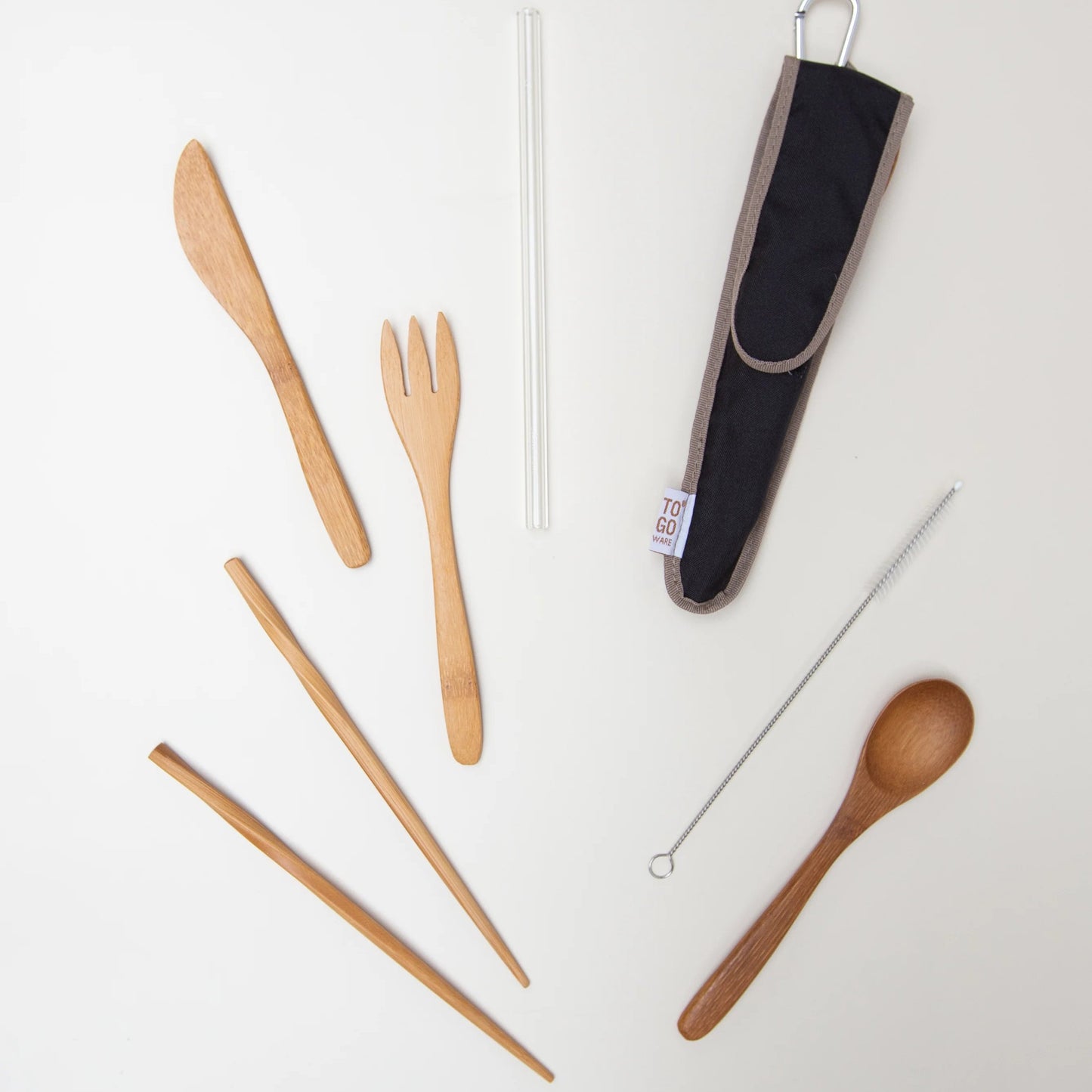 Classic Utensil Set with Glass Straw - Limited Edition